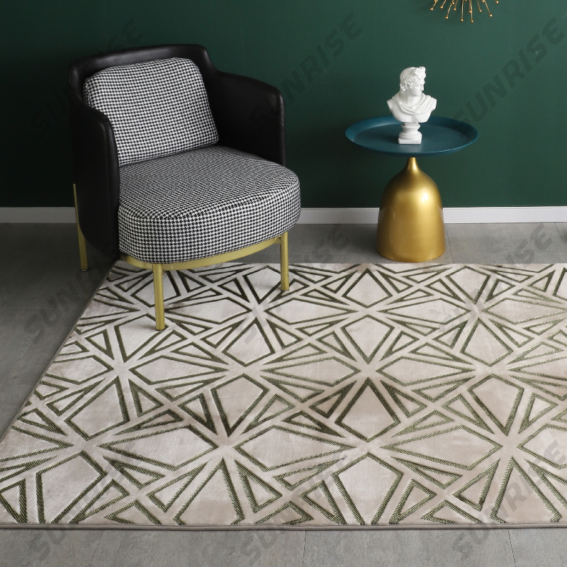 wall to wall embossed mink printed carpet