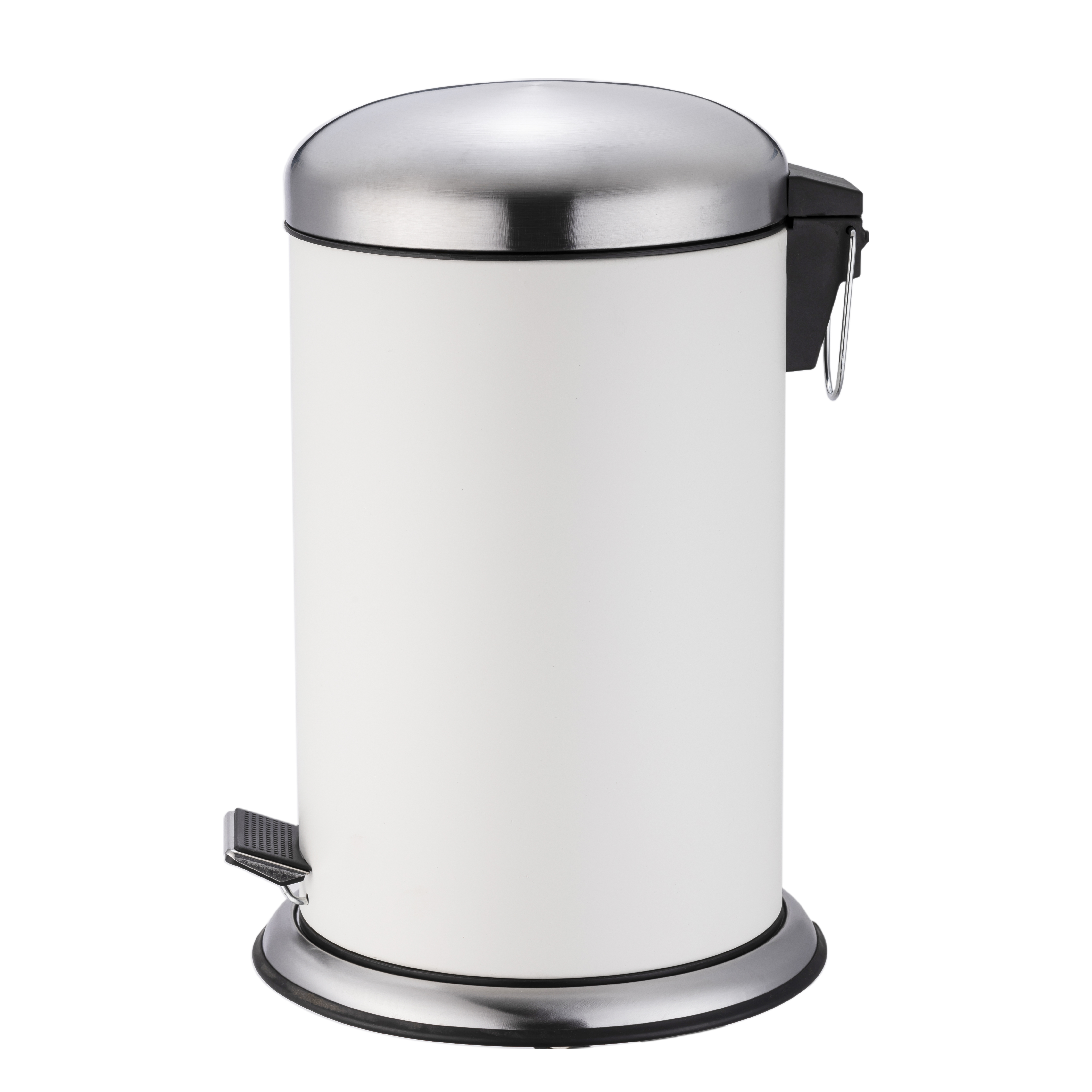12L Pedal Bin With Base-Black&White&Gray&Green