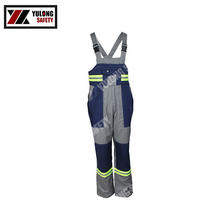 Export foreign trade design flame retardant multifunctional bib pants