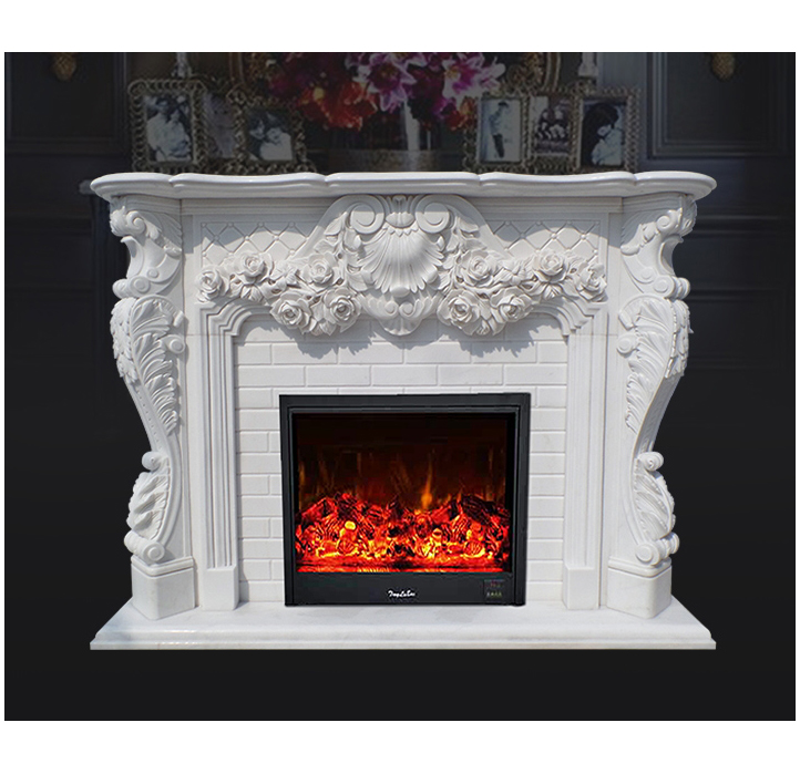 marble fireplace