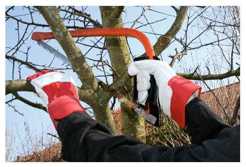 Cow split leather glove