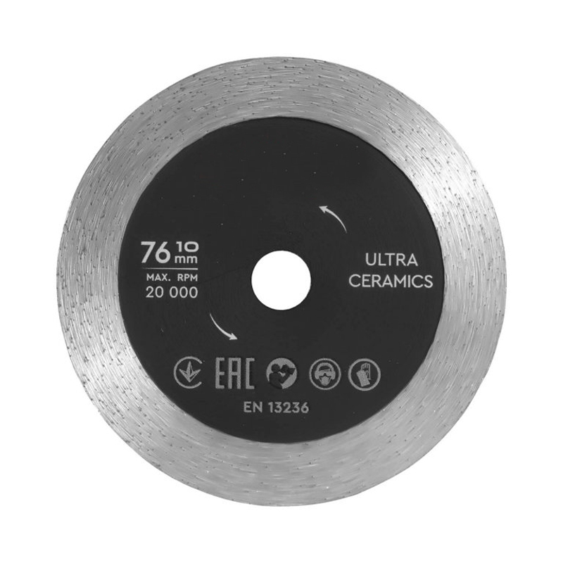 Ultra-Ceramics Mini 76mm Diamond saw Blade 10mm Thickness for Angle Grinder