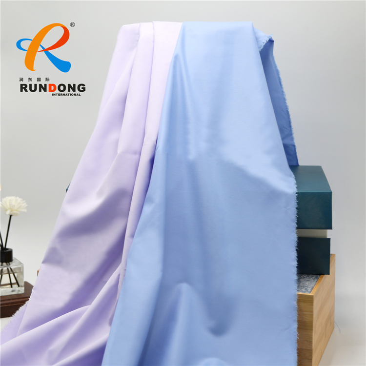 shandong rundong textile CVC polyester and cotton twill shirt fabric