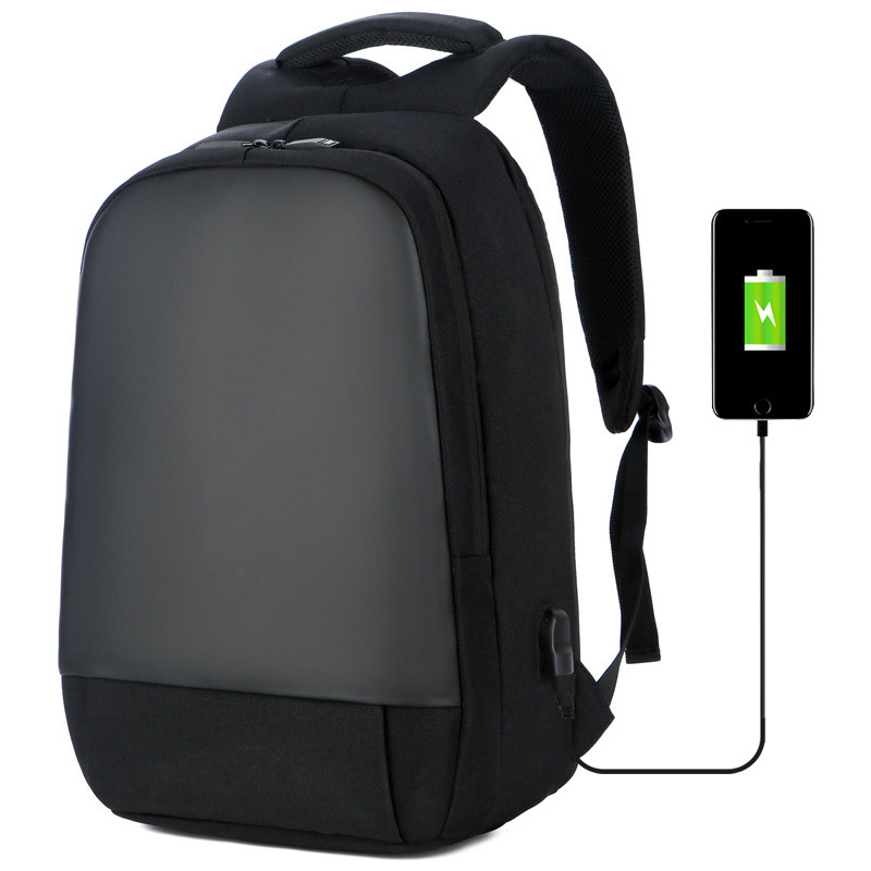 Business backpack men's computer bag double backpack Korean version of the trend street fashion travel bag casual female student bag