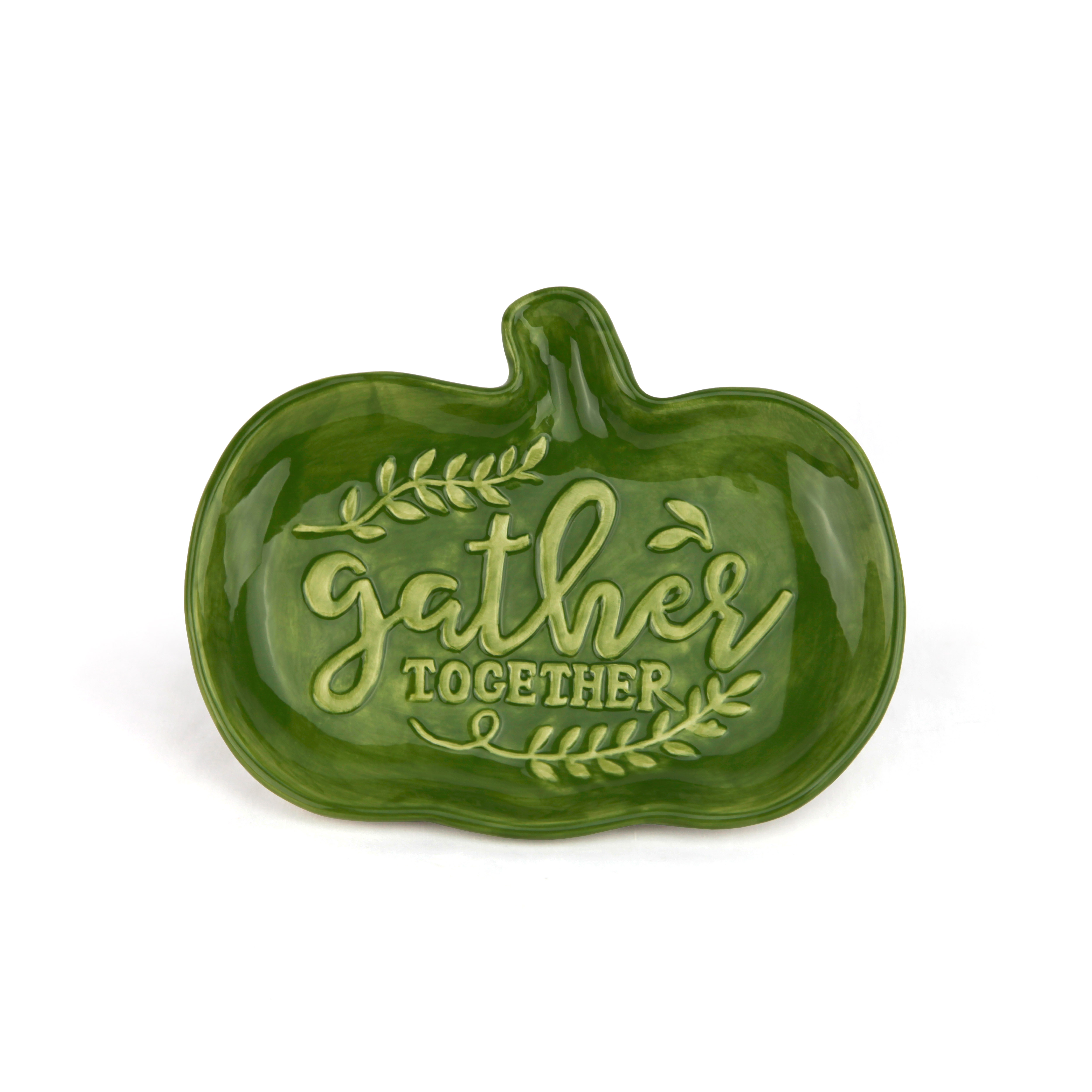 Thanks giving day's ceramic pumpkin plate