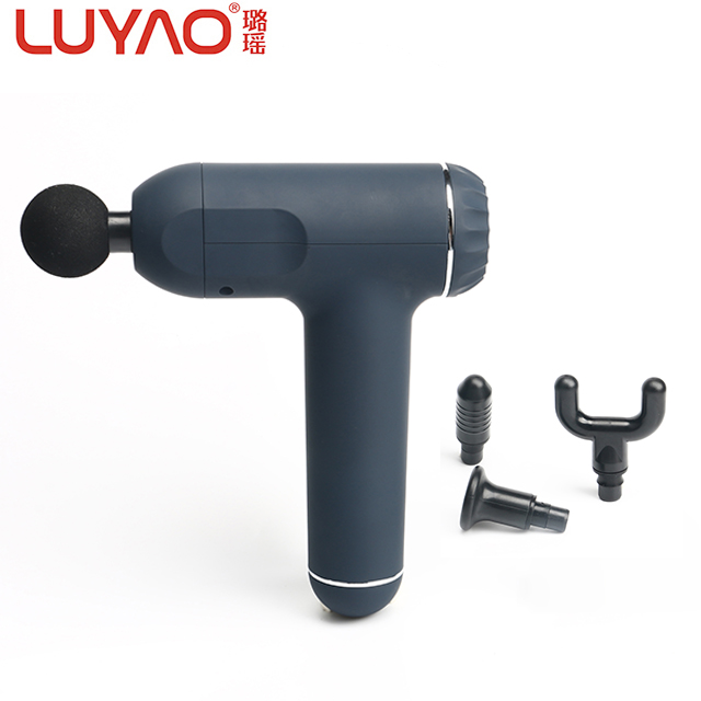 Luyao 2021 Home Wireless Massage Gun Percussor Gun Logo Custom Deep Tissue Cordless Body Massage Gun
