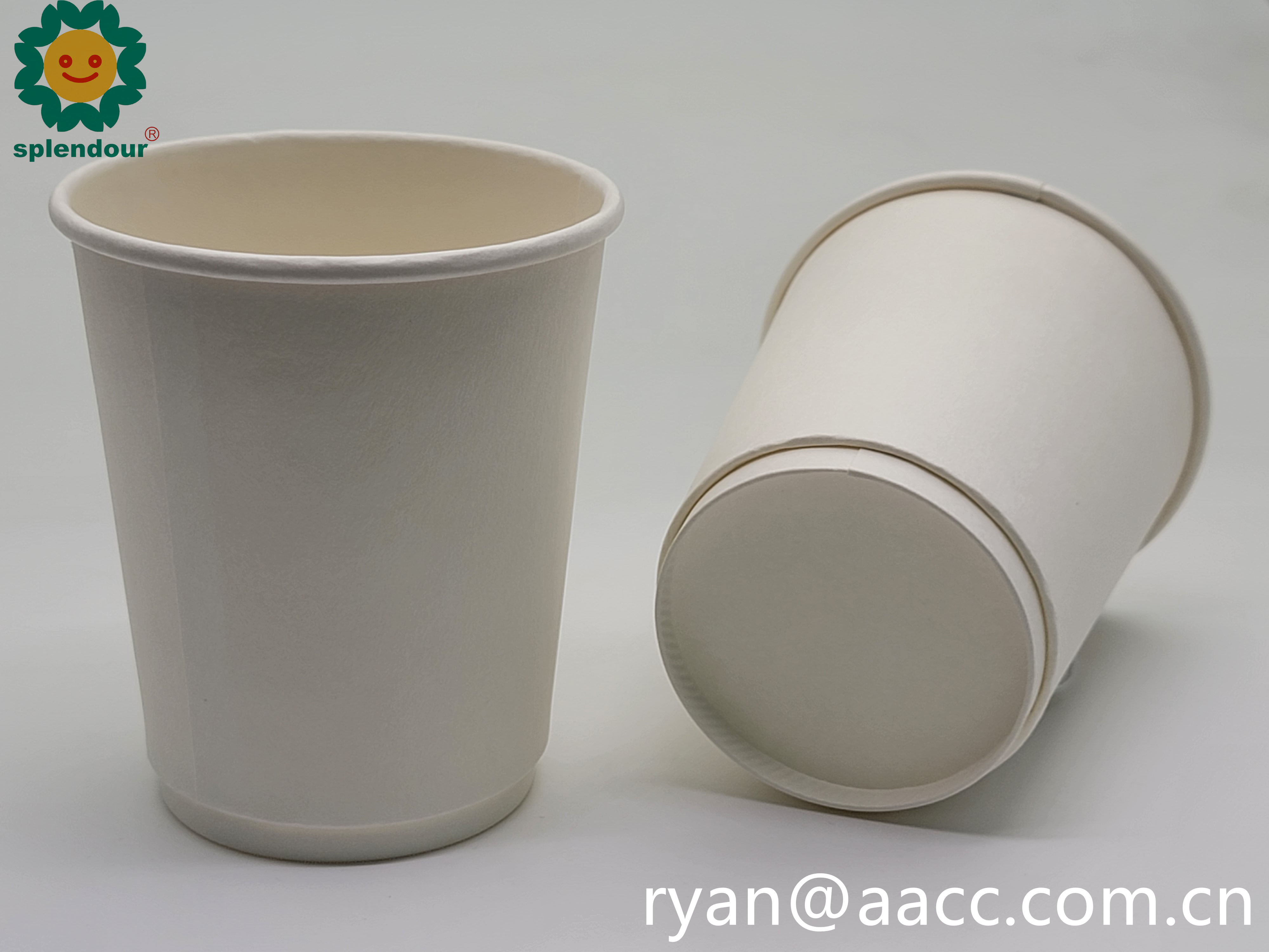 double-layer paper cup paper cup disposable paper cup Degradable tableware healthy paper cup Heat insulation cup