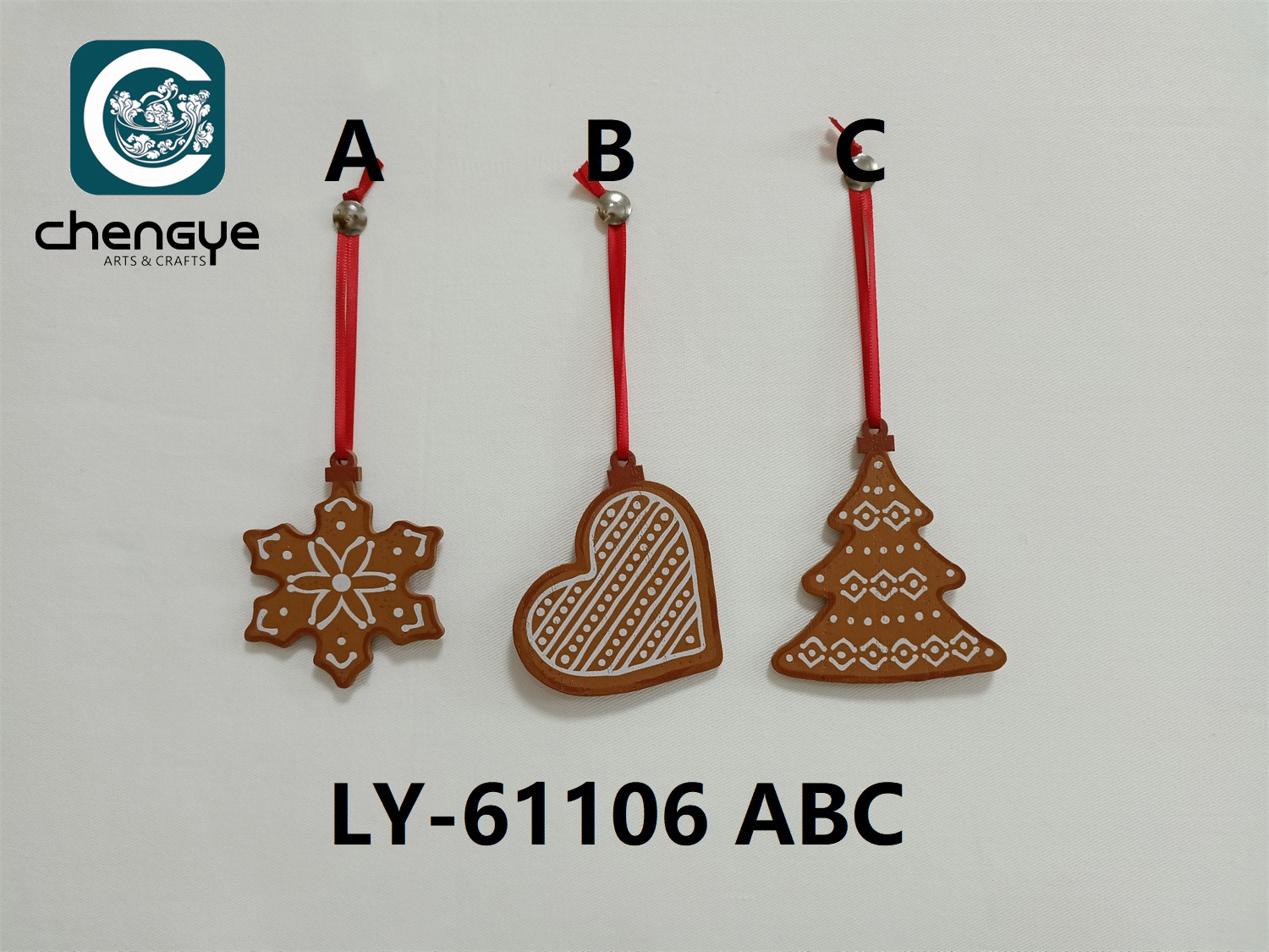 Christmas wooden ornaments