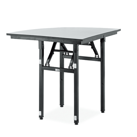 Modern Durable Foldable Wedding Event Dining Hall Restaurant Metal Banquet Quarter Table