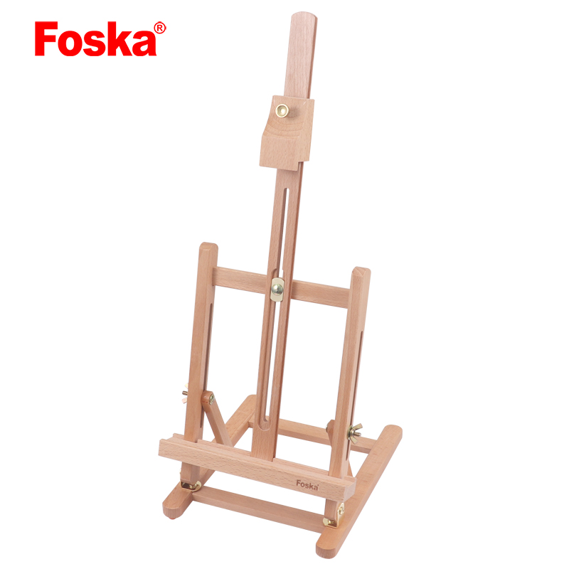 Foska Art Beech Wood Antique Adjustable Painting Stand Display Tripod Easel