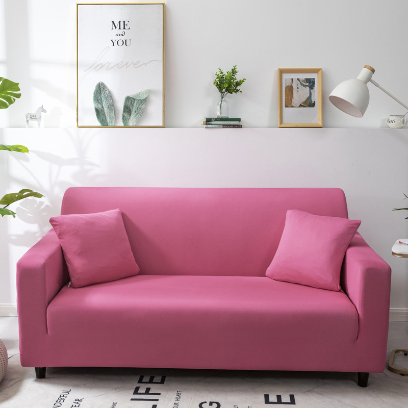solid color stretch sofa cover