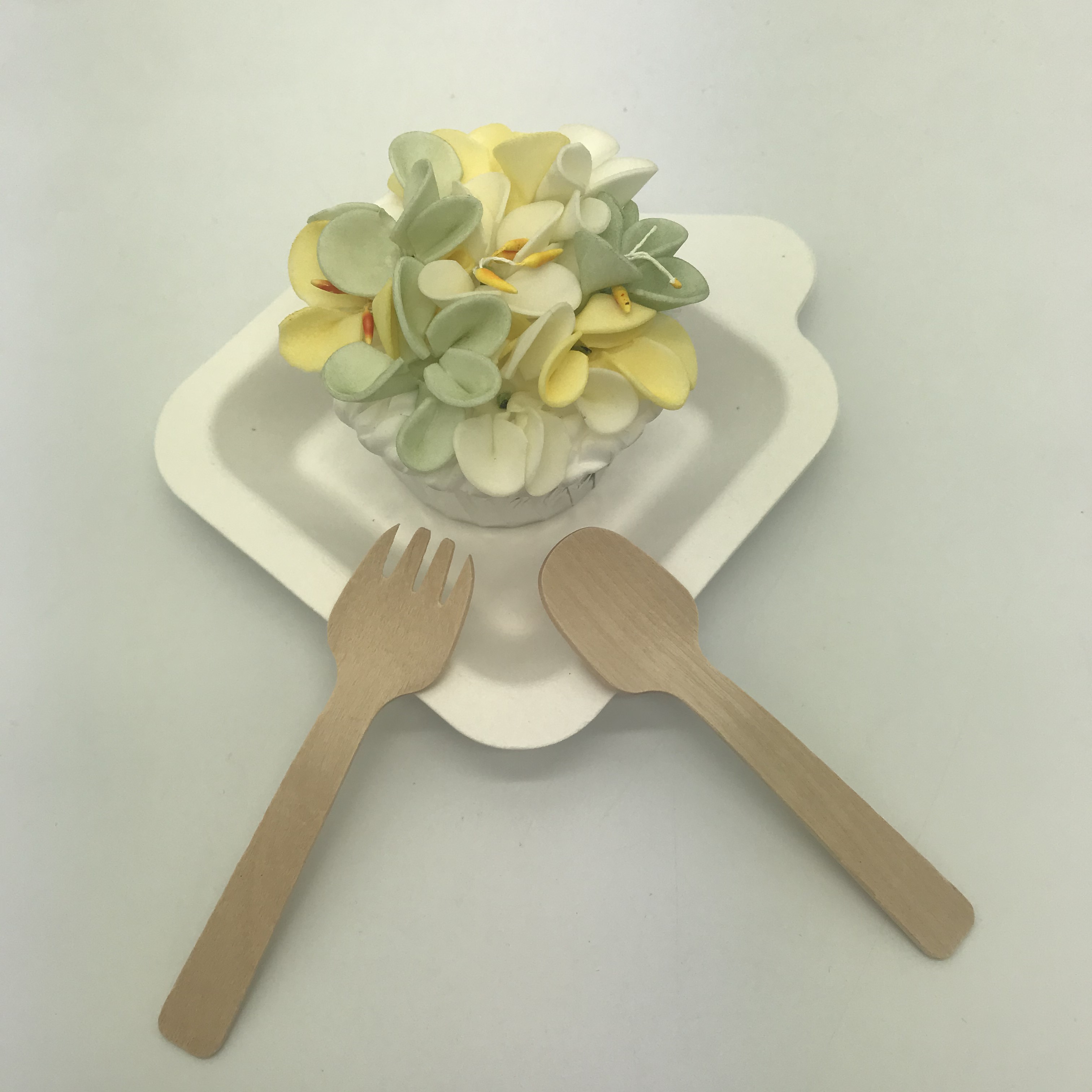 Disposable MINI Wooden spork cutlery sets