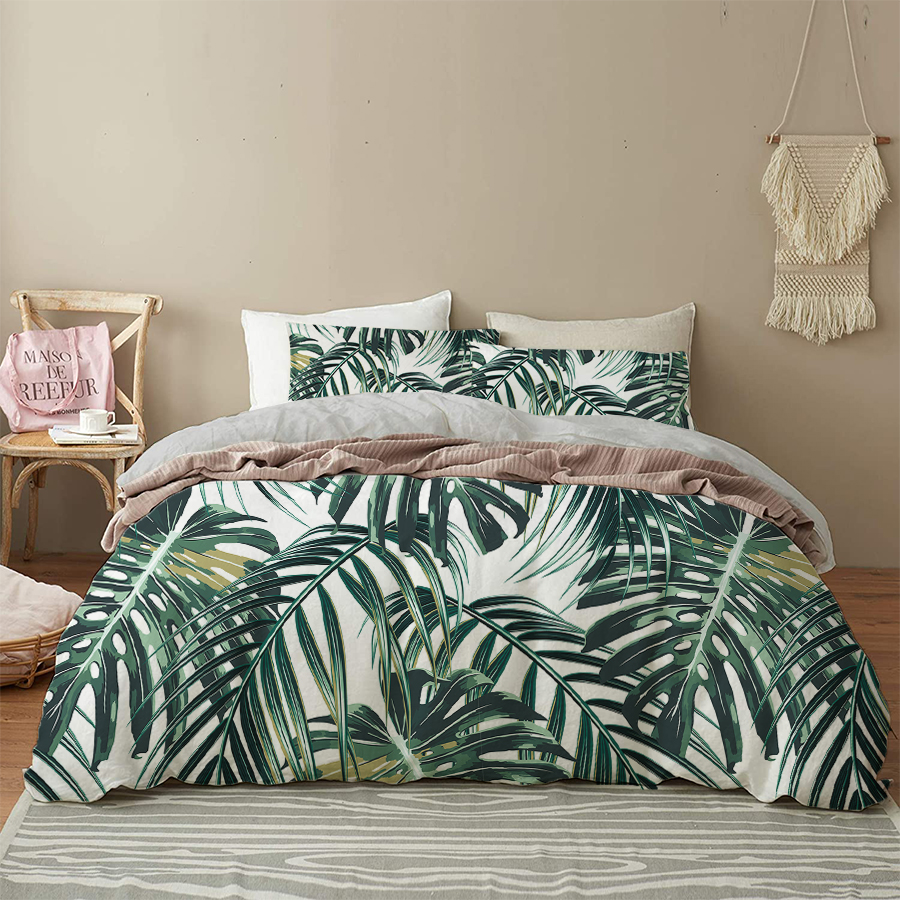 Tropical Plant Kid Adults Bed Cover
