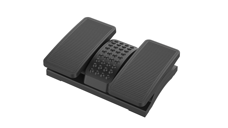 Footrest foot rest with ergonomic design plastic material angle height adjustable