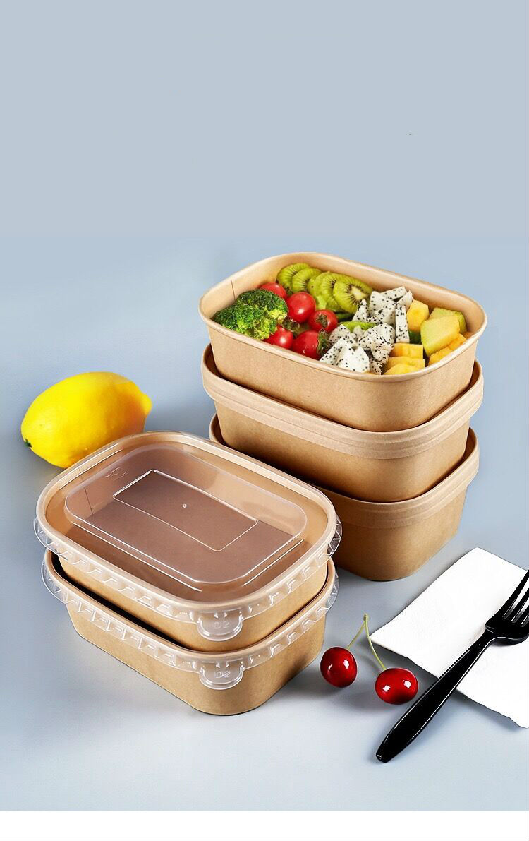 Hot Sell Disposable Rectangle Paper 1000ml Bowl