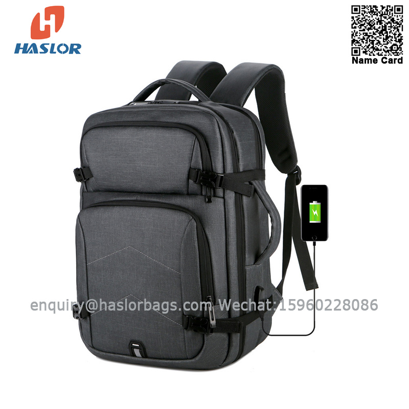New fashion stylish custom waterproof usb antitheft business laptop backpack bag
