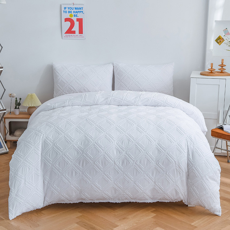 Nordic Plaid Duvet Cover Couple Bedding Set Double Bed Cover 150 Twin Queen King Bed Linens Bedspread Quilt Cover