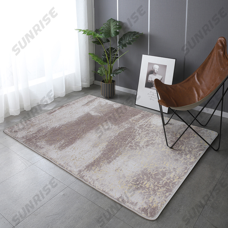 Raschel Carpet with Hot Foil Gold Raschel Silver Raschel