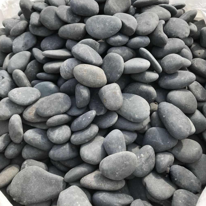 Grey dry matte mexican garden pebble stone