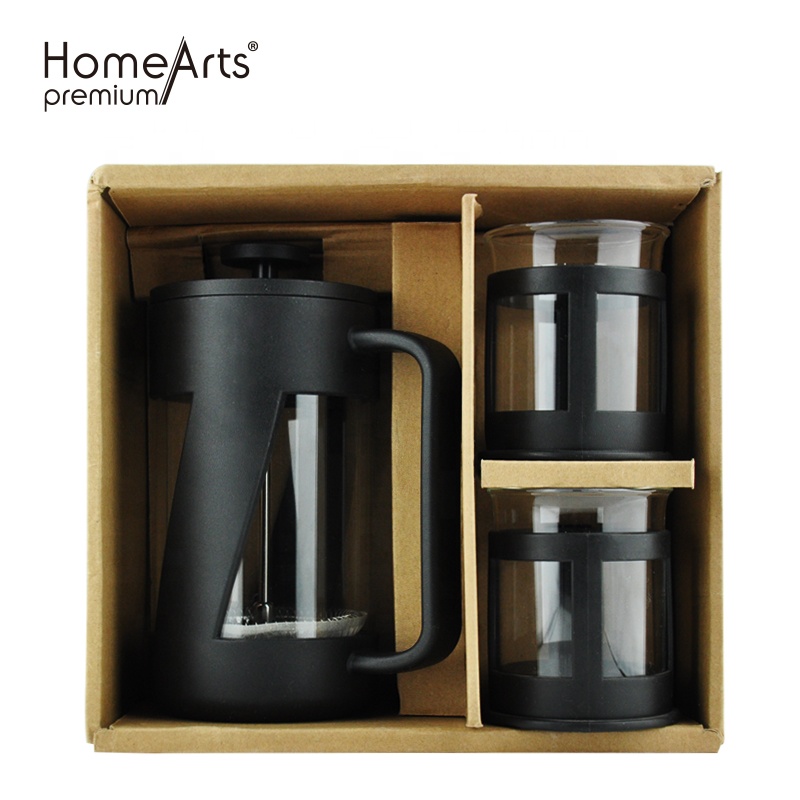 French press tea making machine set