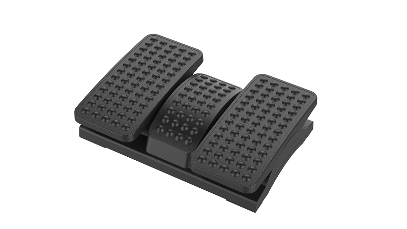 Footrest foot rest with ergonomic design plastic material angle height adjustable