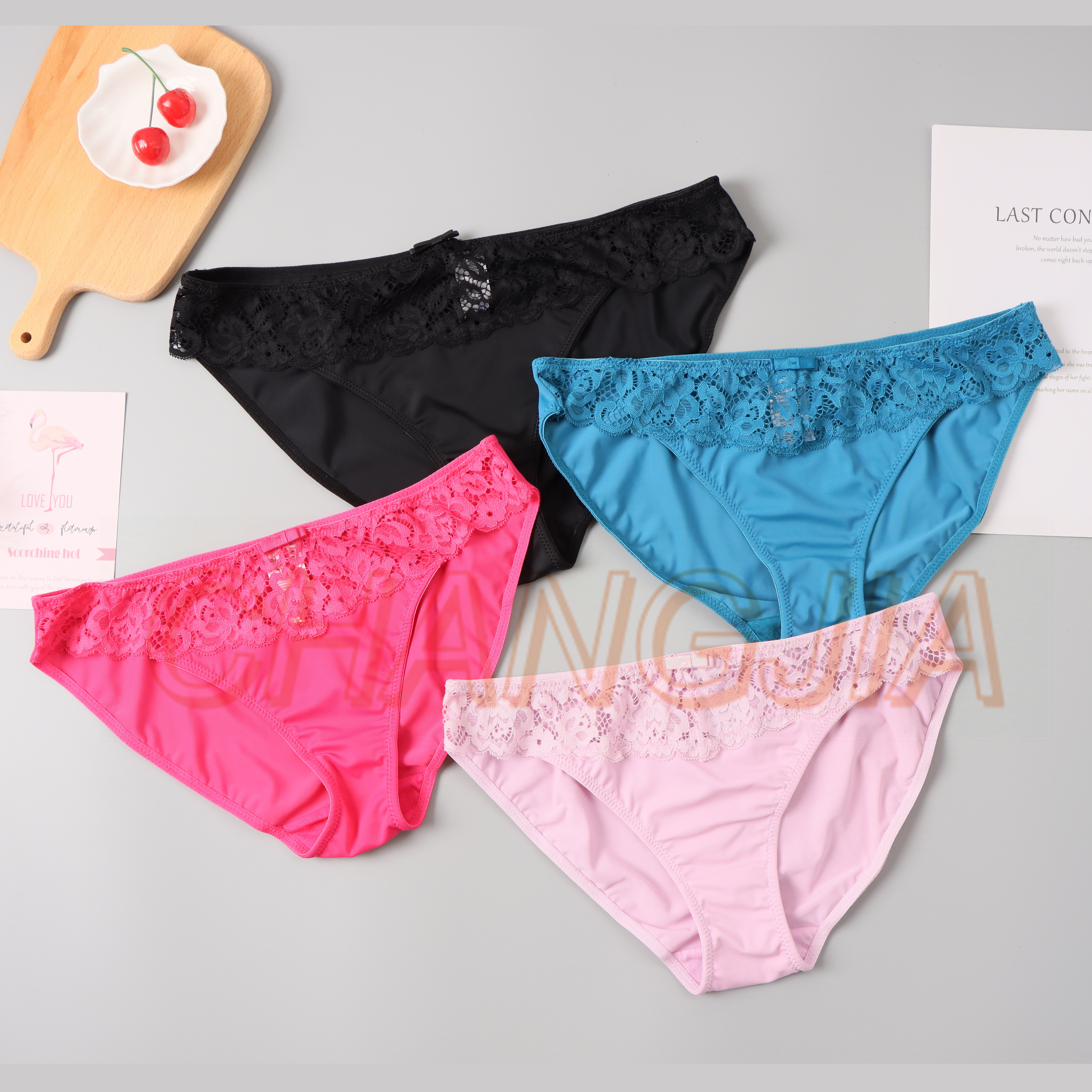 Recycle Sexy Transparent Elastic lace Ladies Underwear slip