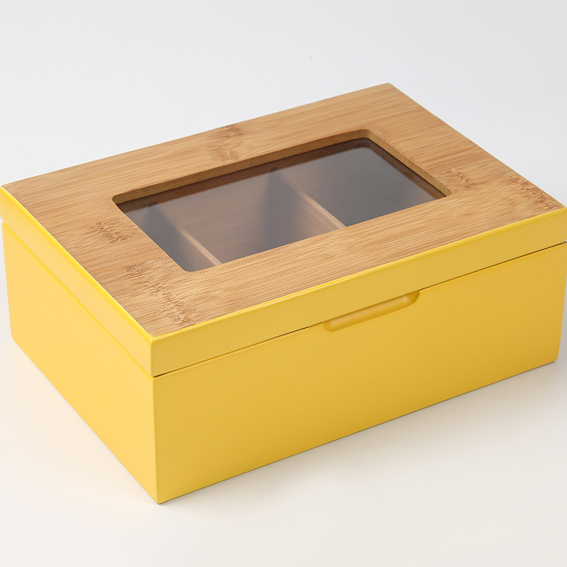 Bamboo 6-seg tea box