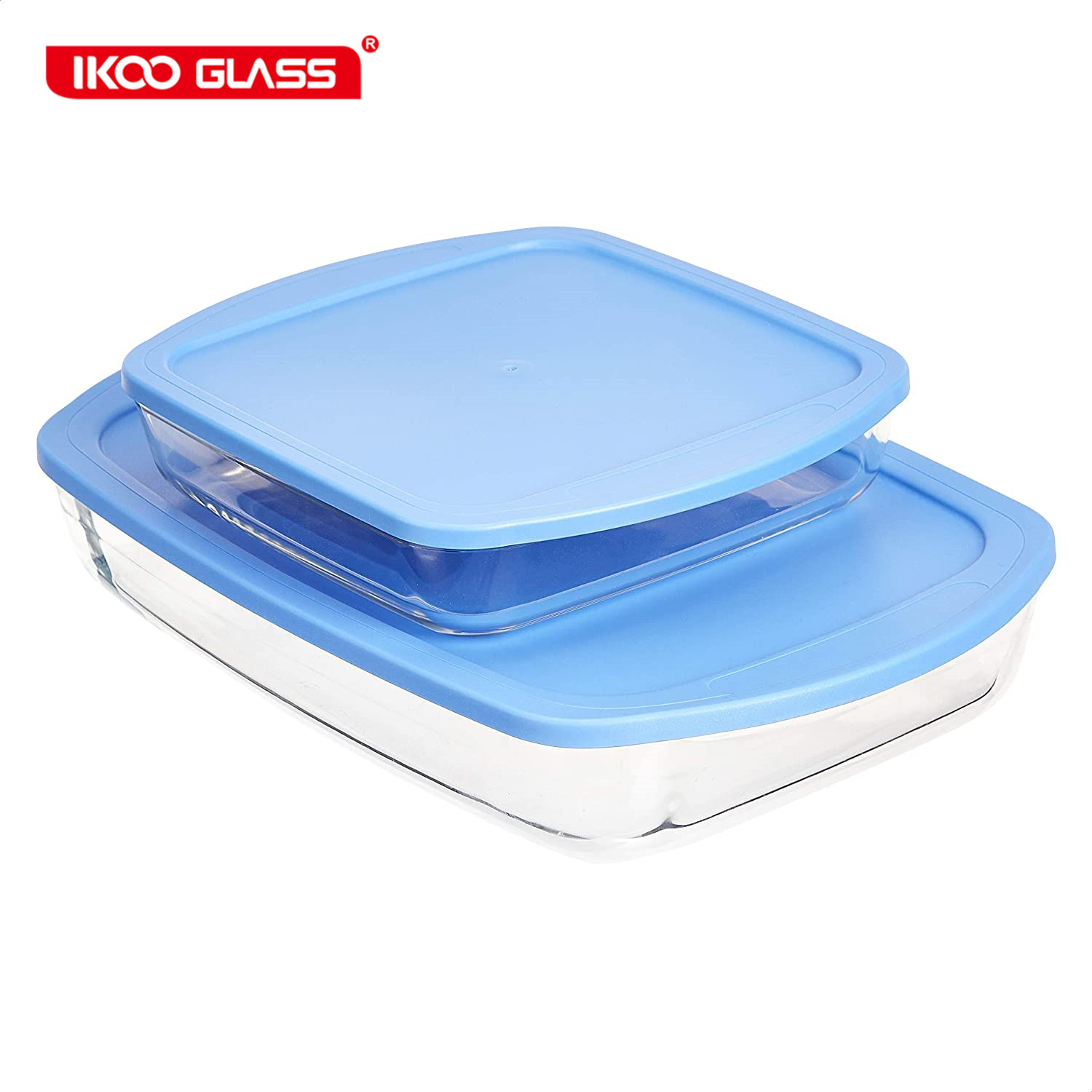 Glass baking dish with lid