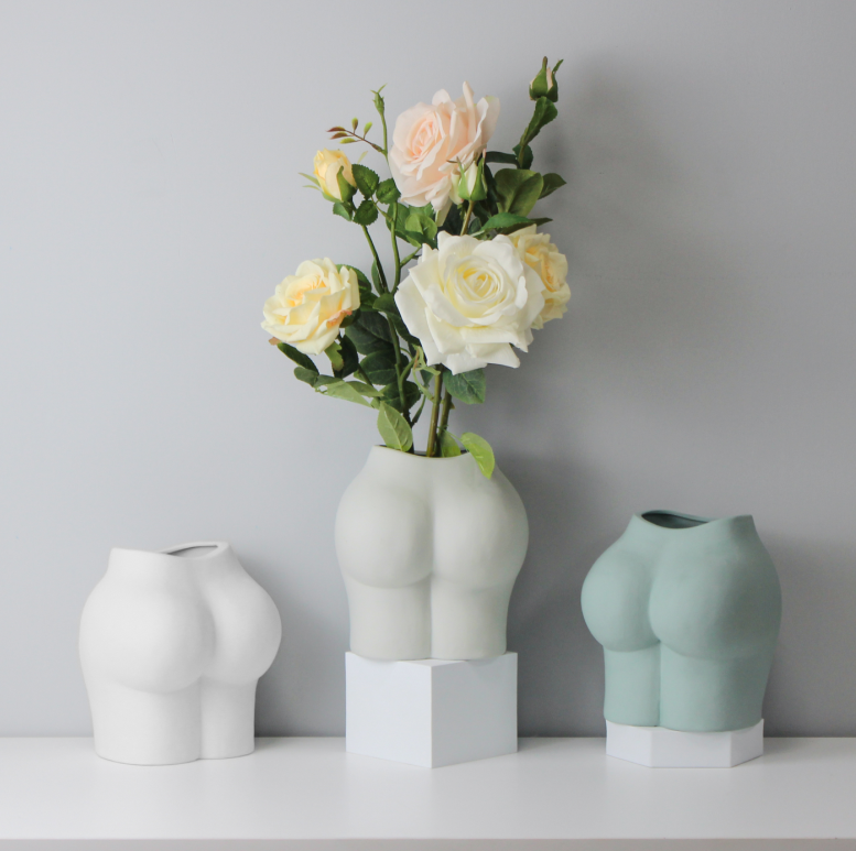 Hip shaped vase