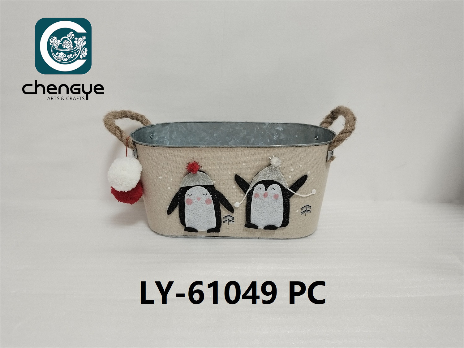 Metal Bucket, Christmas，storage