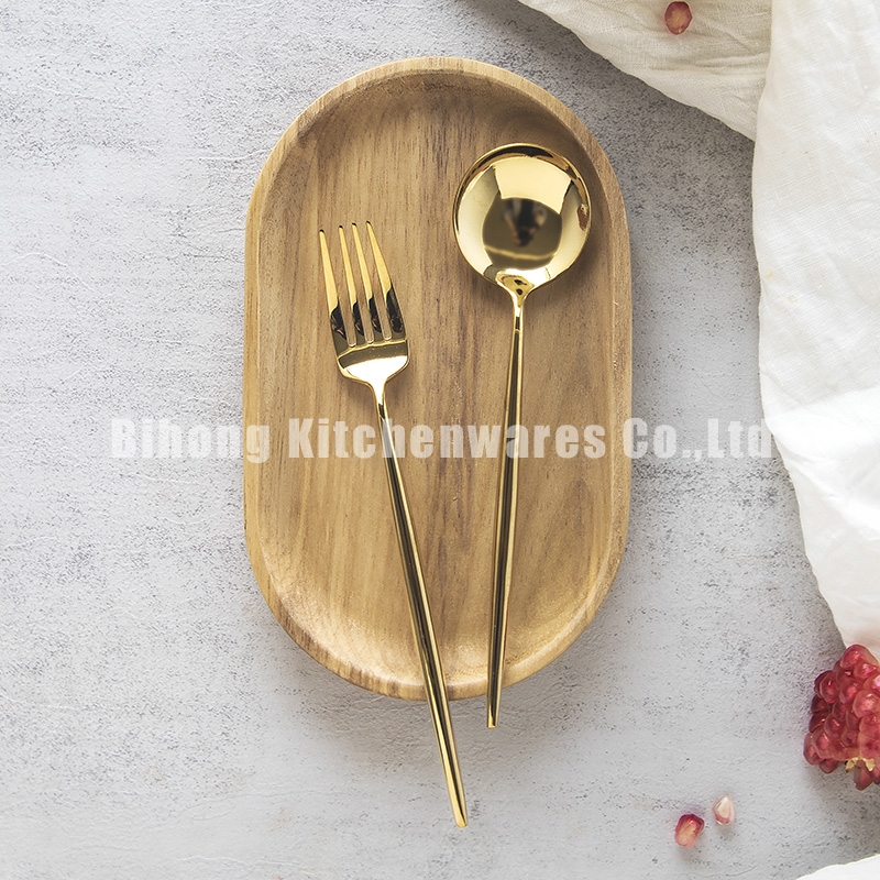 Oval Serving Tray with 2pc Cutlery Set