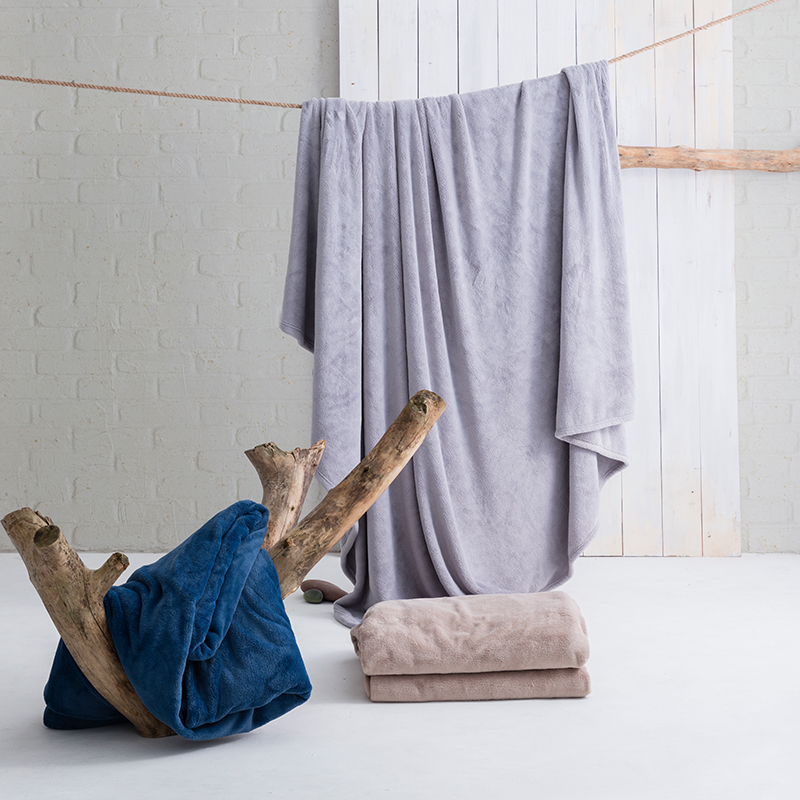 solid flannel blanket