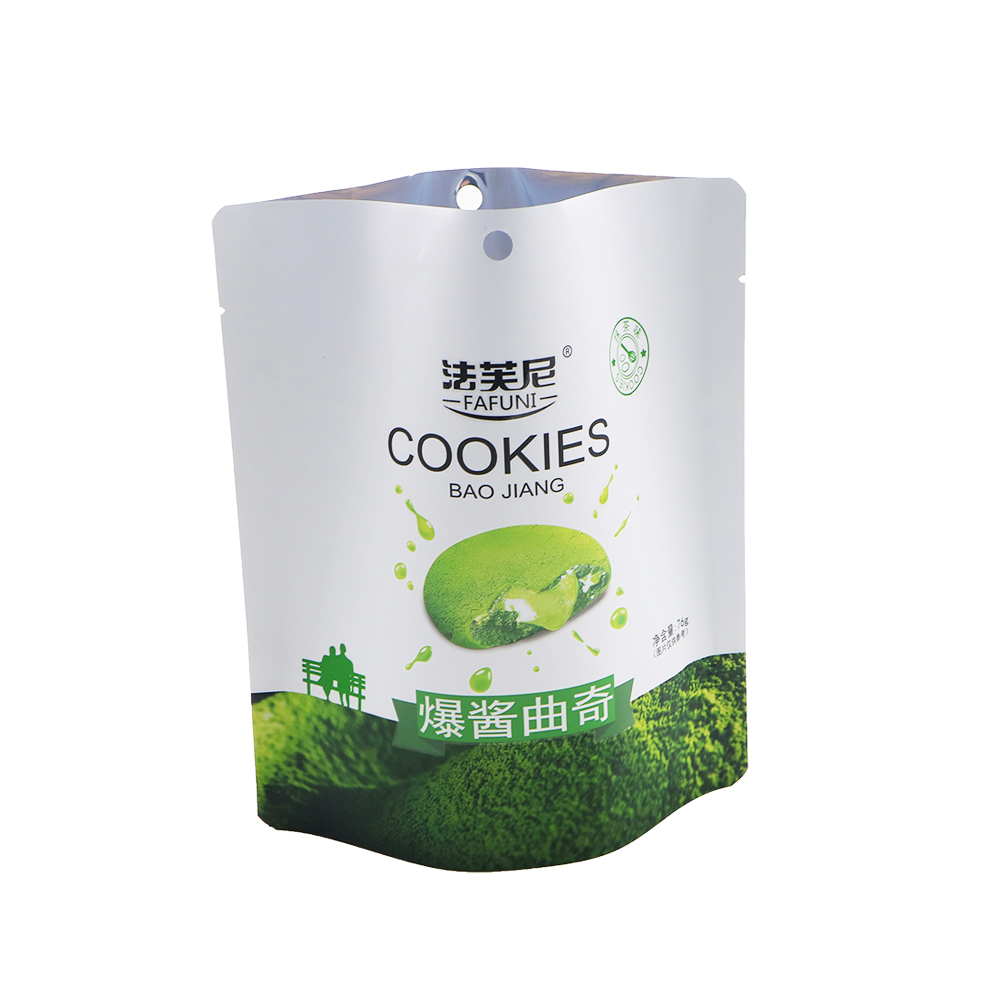 custom printed dried fruit bag with hang hole