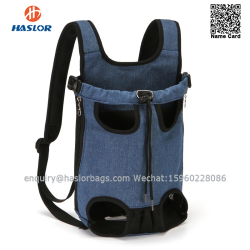 #12AA Pet dog backpack Puppy harness carry saddle bag