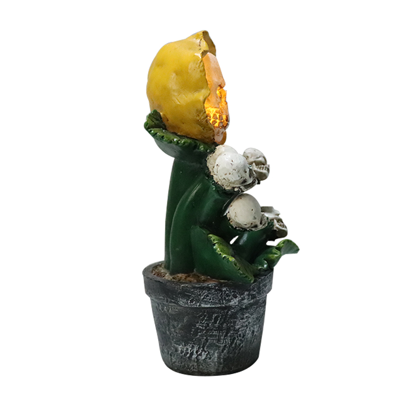 Custom Figurines Horror Ghost Sunflower Decoration Halloween decoration Indoor Outdoor Garden Ornaments