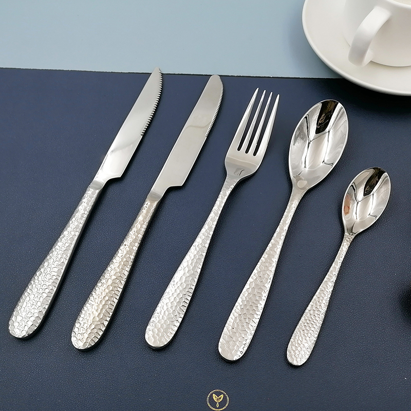 OF206 senior mirror polish stainless steel flatware set in 6 pieces