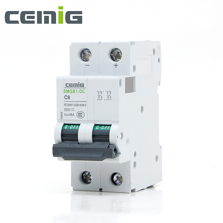 CEMIG SMGB1-DC Series Miniature Circuit Breaker MCB 16-63A for Circuit Overload/Short Circuit Protection PV System