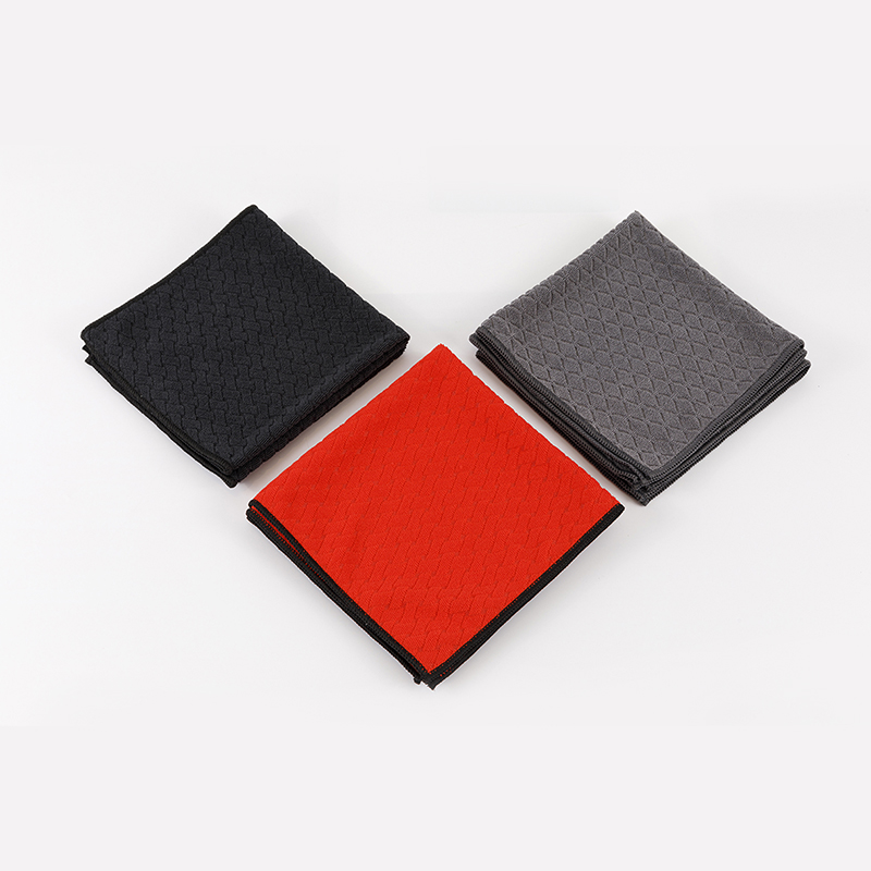 Lint-free microfiber glass towel mirror cleaning towel