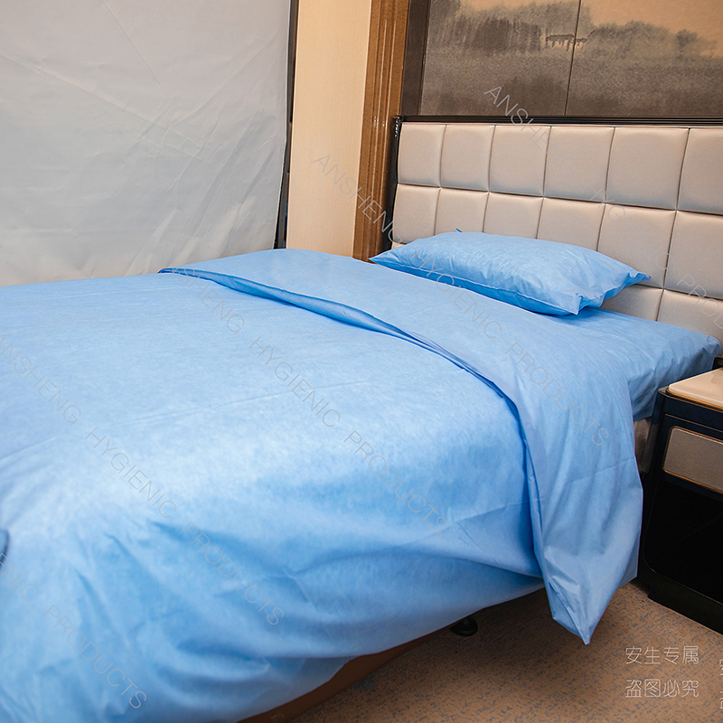 LYD New Arrivals Disposable Bedding Sets 3pcs Package Bed Sheet Quilt Cover Pillow Case