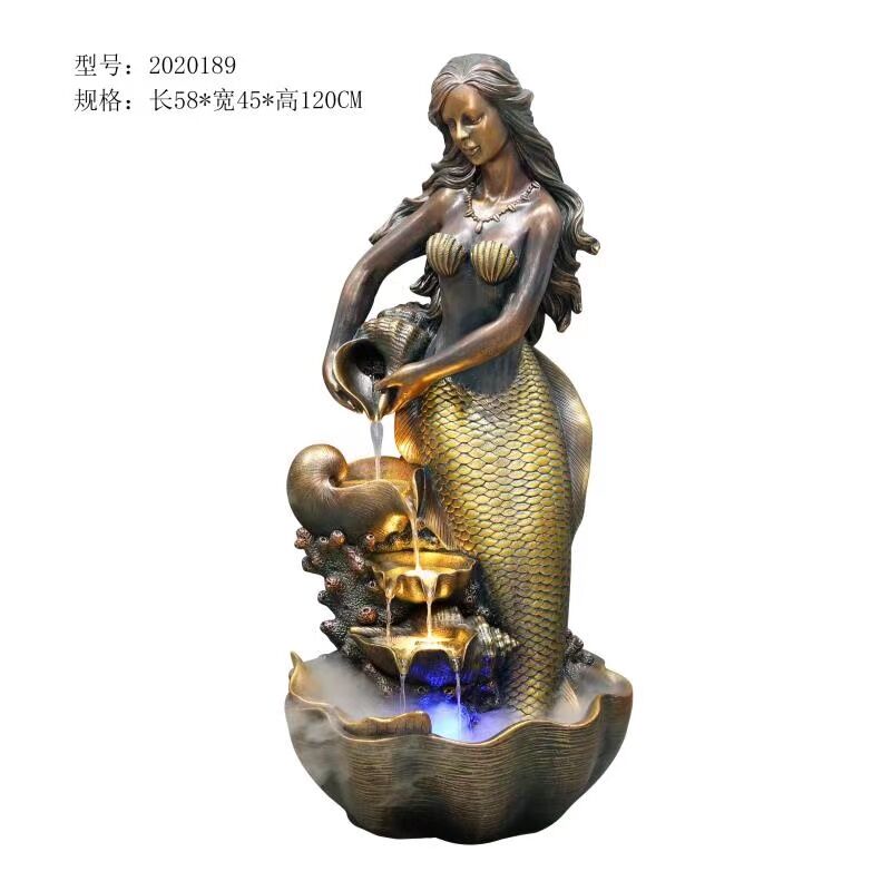 classical antique polyresin slate fountain for garden decoration