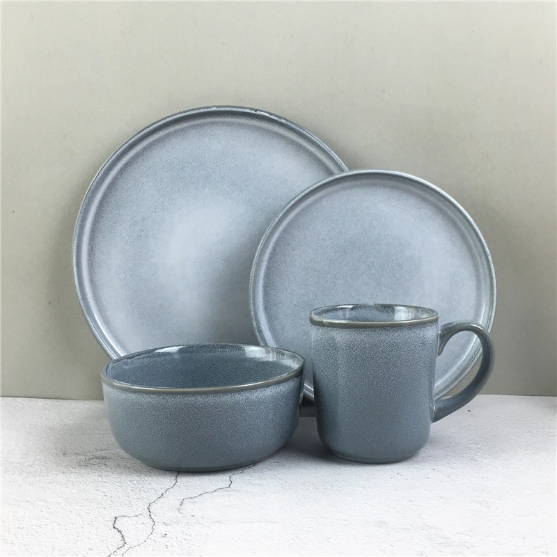western Reactive color glaze ceramic glaze dinner set