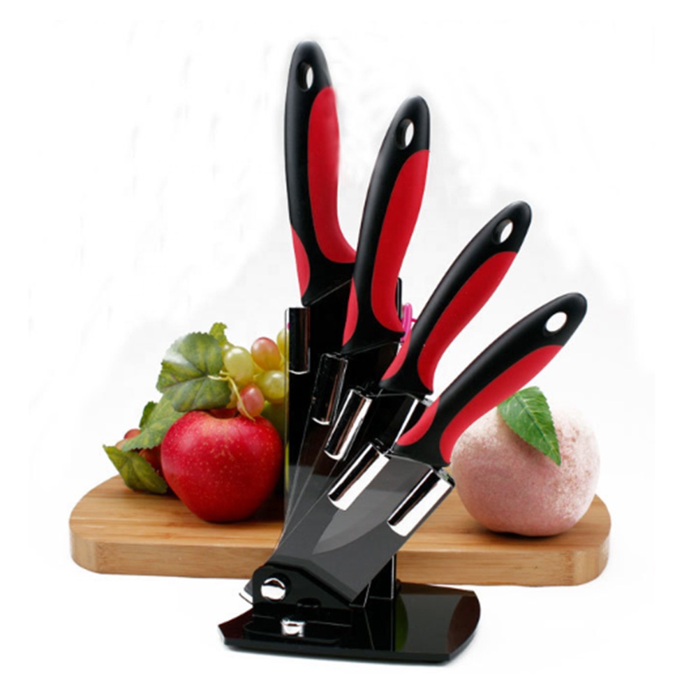Ceramic Knife Black Pink ABS Sheath for Ceramic Knife Stainless Steel Utility Knives Cutting Blade Fresh 4pcs All-season Support
