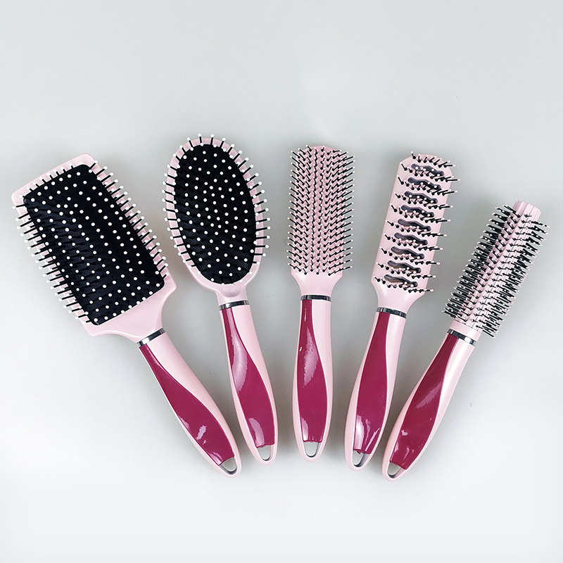 hair brush，Metallic paint spraying process（cushion brush，styling brush，vent brush，round brush）