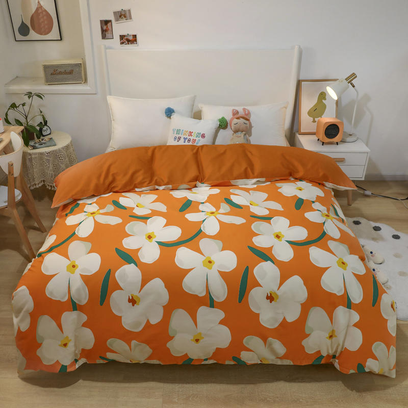Reactive Printed Nordic Style Duvet Cover Set Bedding Set