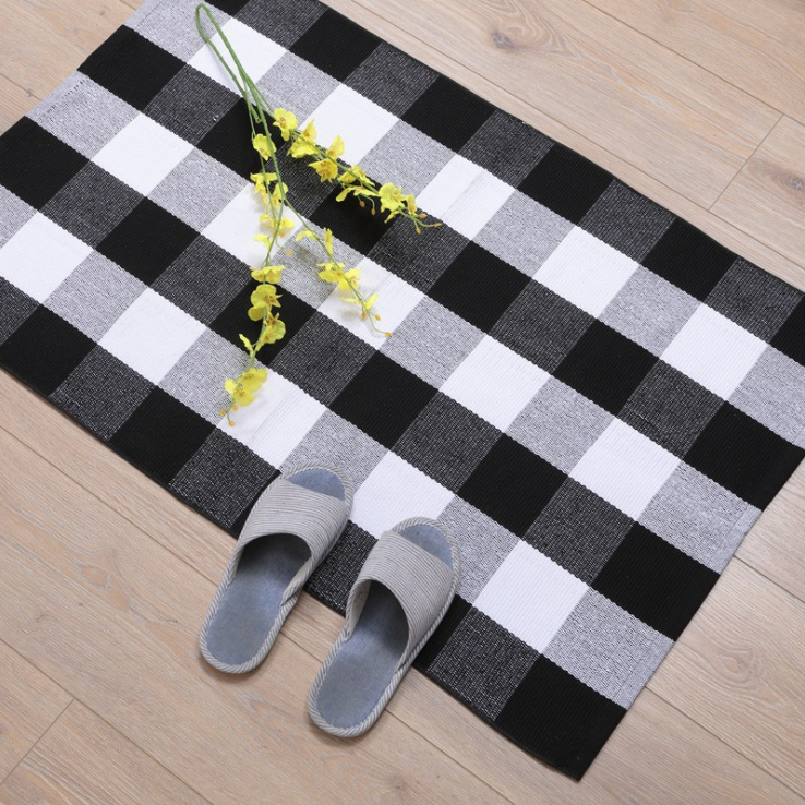 Polyester and Cotton Jacquard woven floor mat
