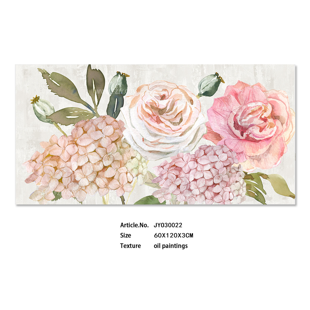 Charming flowers canvas oil painting for home wall decor
