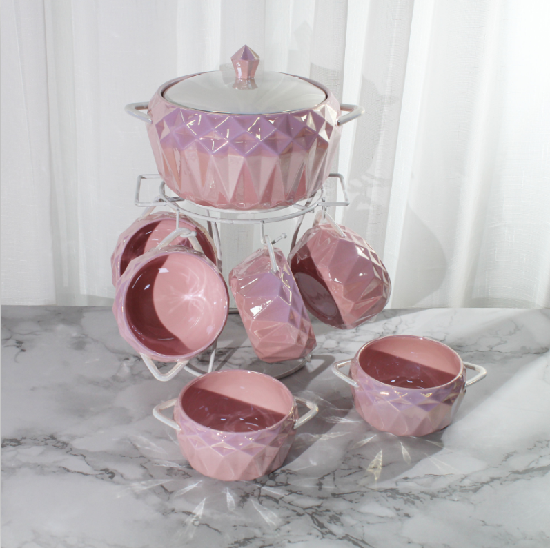 Soup pot set of 8 pieces