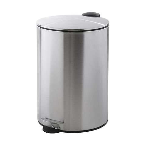 3L,30L Slim Lid Round Pedal Bin-Green&MTCO&SS&White