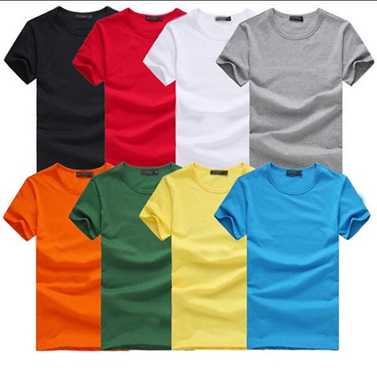 100% Cotton Short Sleeve Round Neck T-shirt