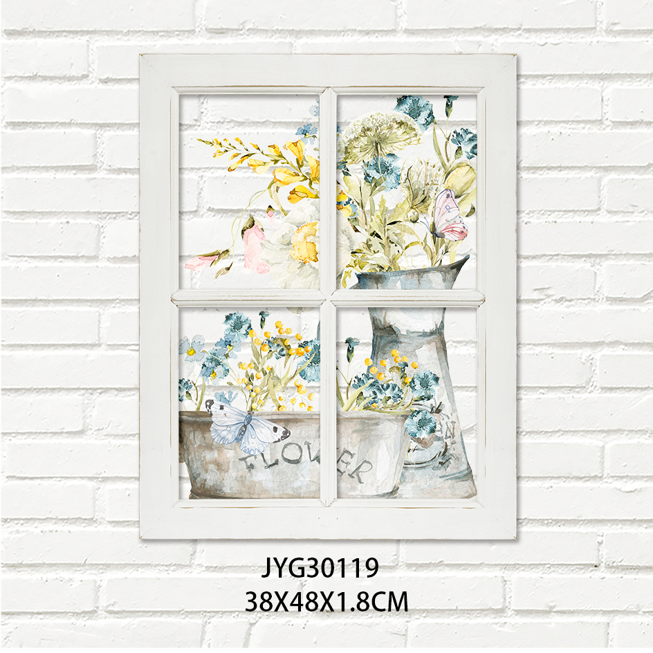 Flower PVC printing wall decor